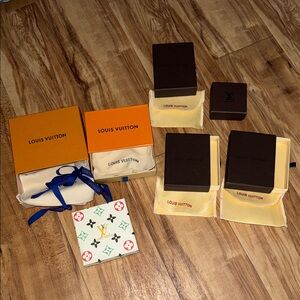 Louis Vuitton Orange and Brown Box Collection